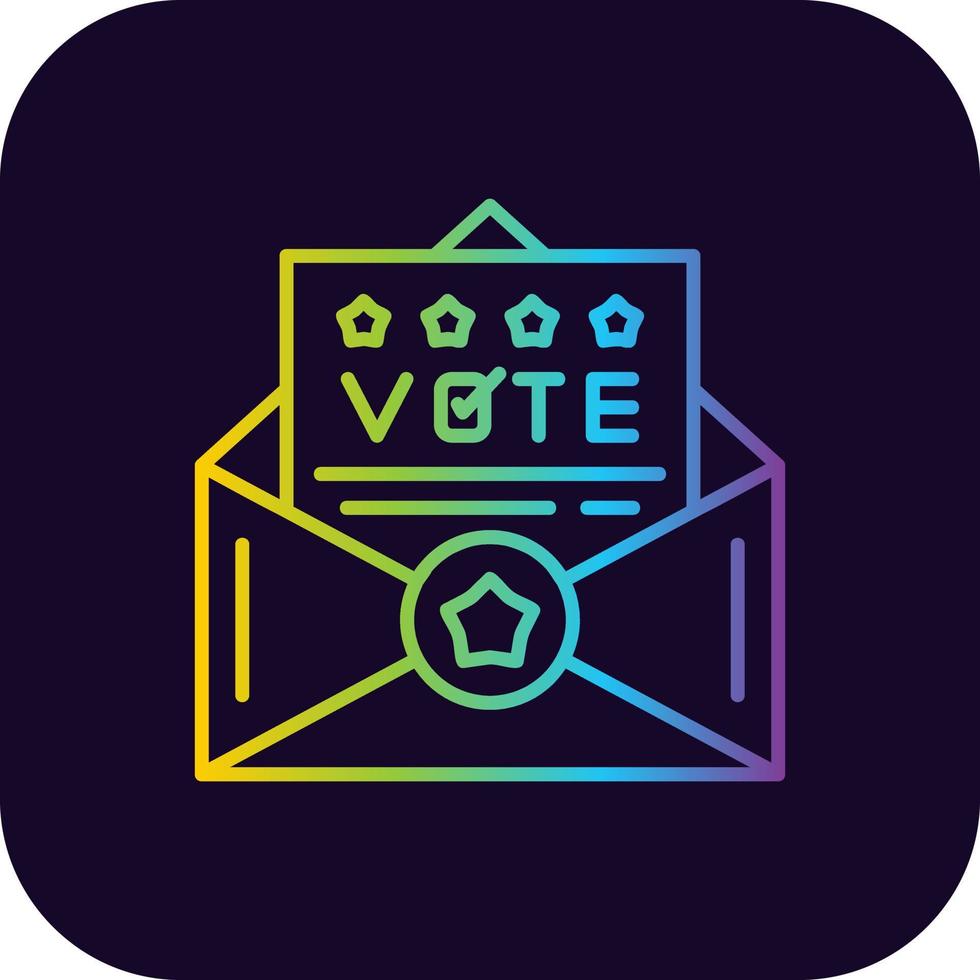 votar diseño de icono creativo vector