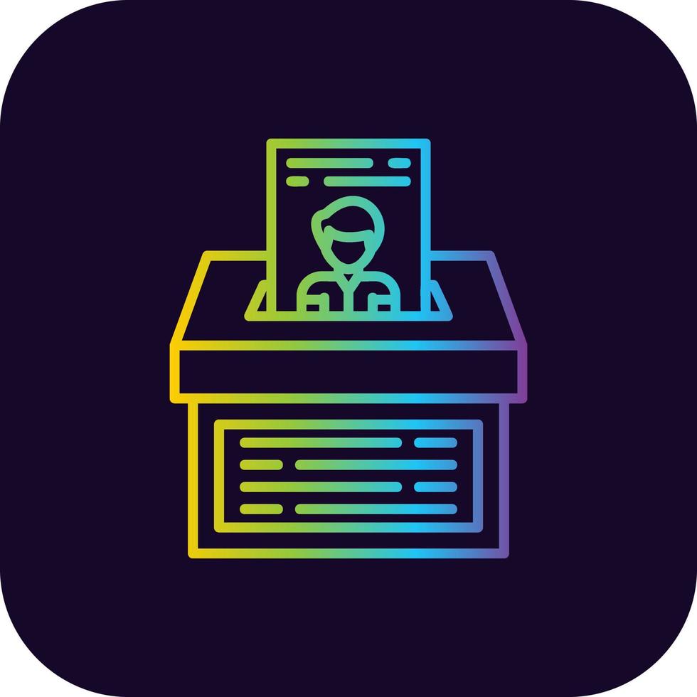 Ballot Creative Icon Design vector