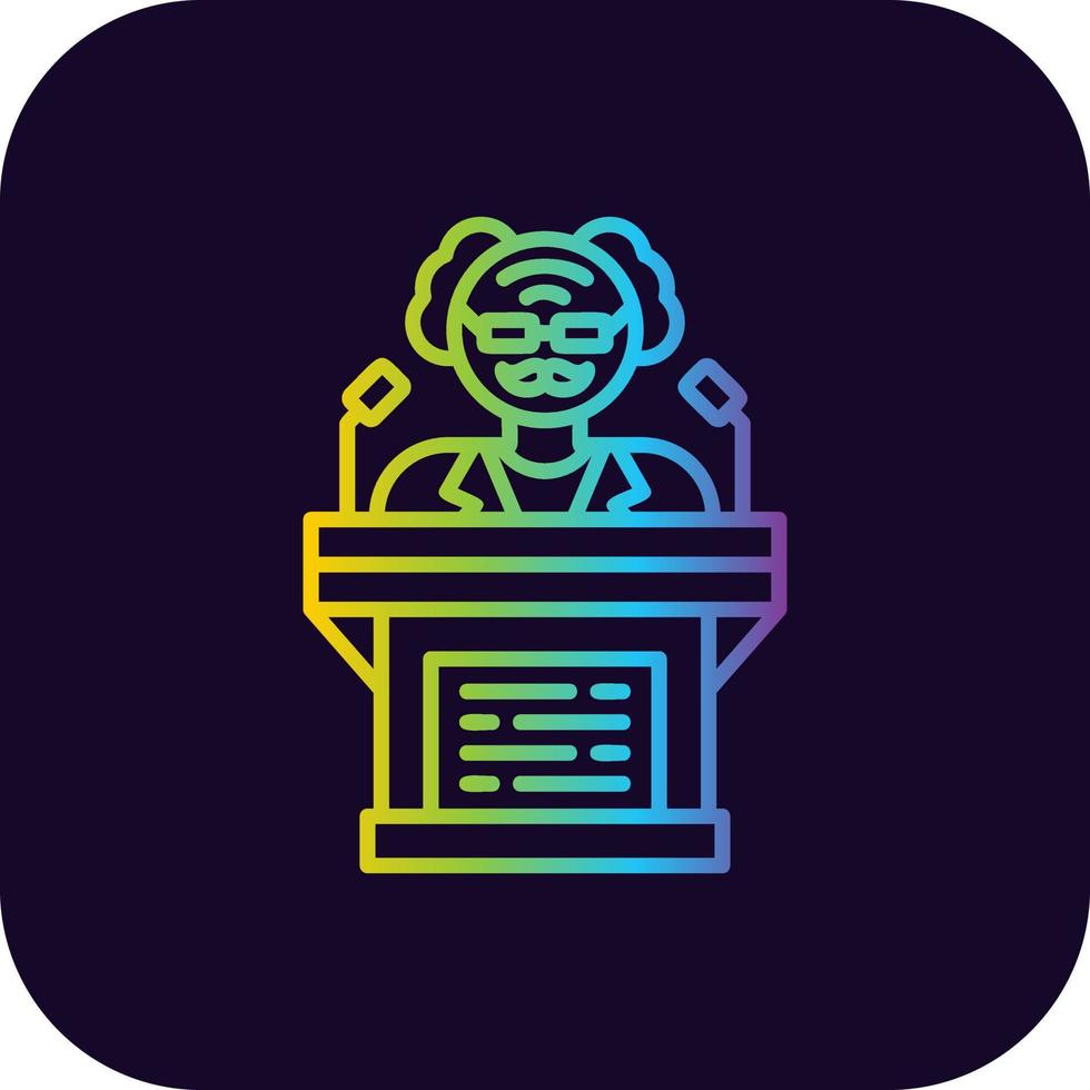 Politician Creative Icon Design vector