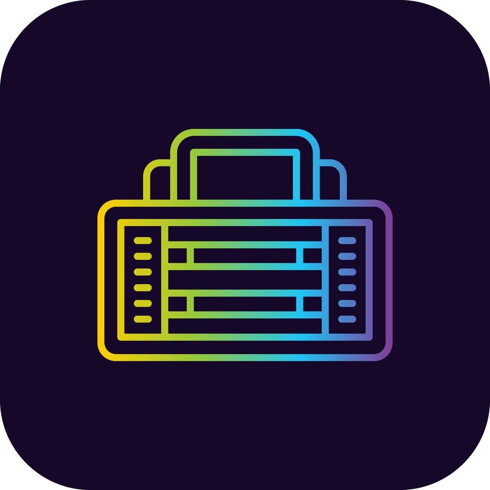 Led Strobe Creative Icon Design vector