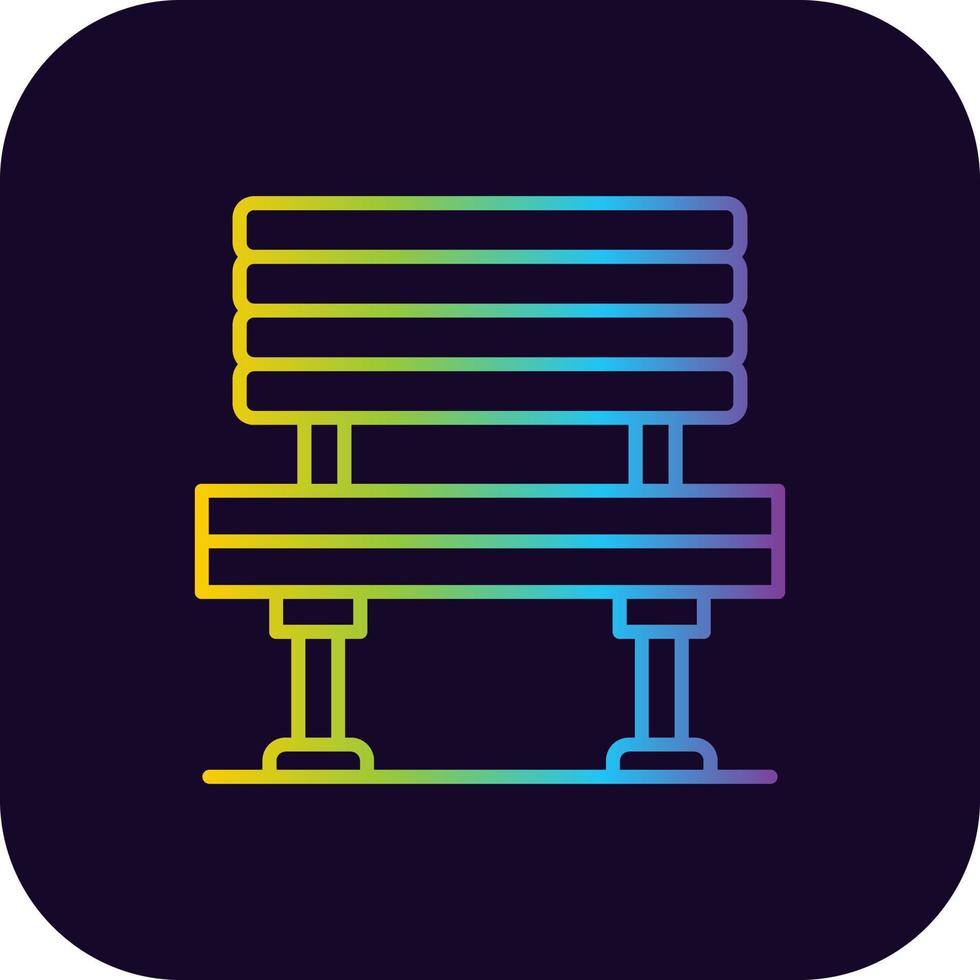 Bench Creative Icon Design vector