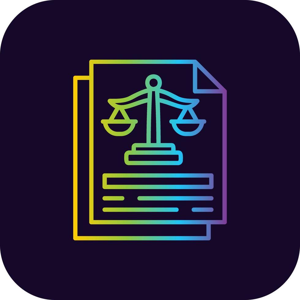 diseño de icono creativo de justicia vector