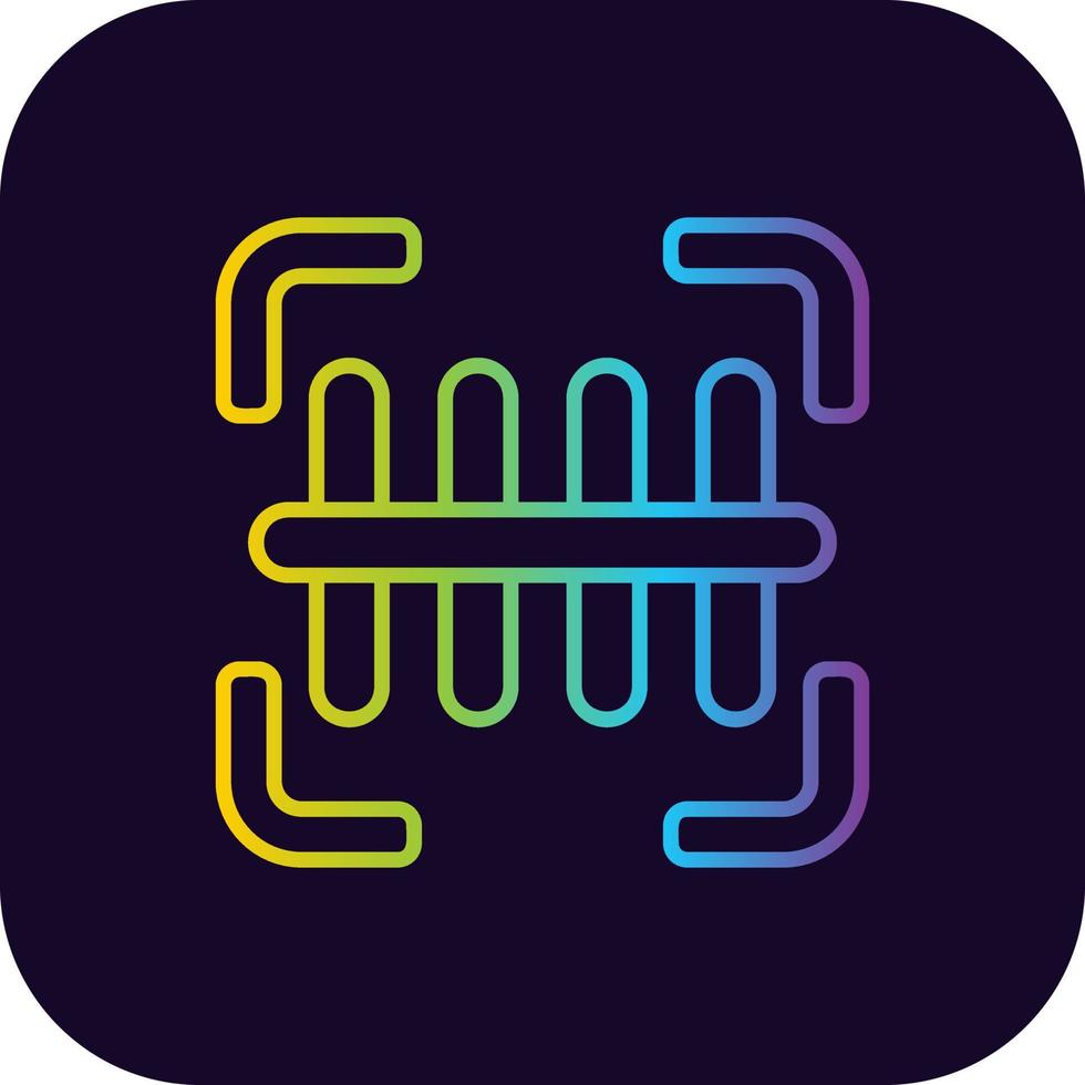 Barcode Creative Icon Design vector