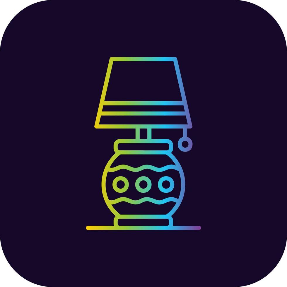 Desk Lamp Creative Icon Design vector