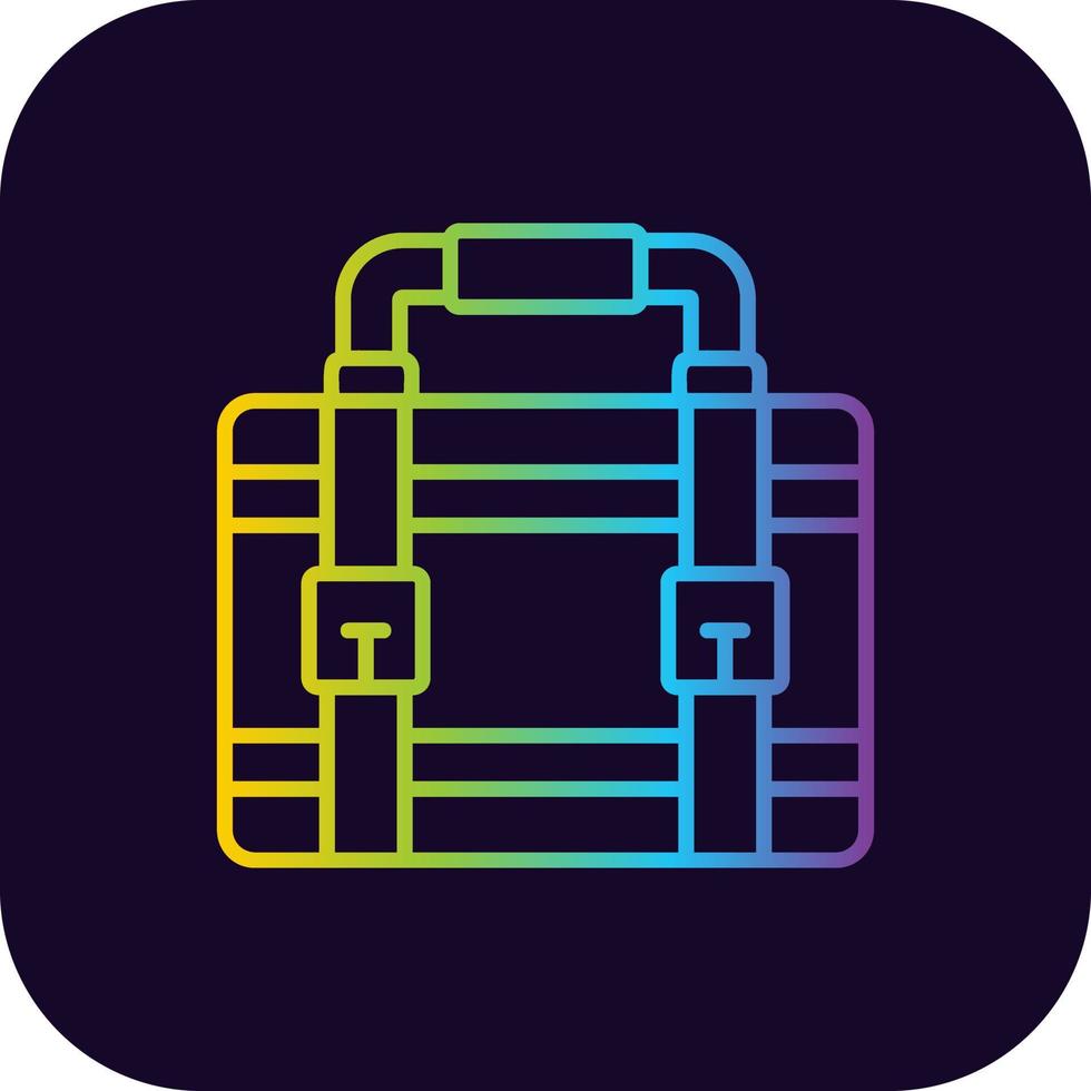 Suitcase Creative Icon Design vector