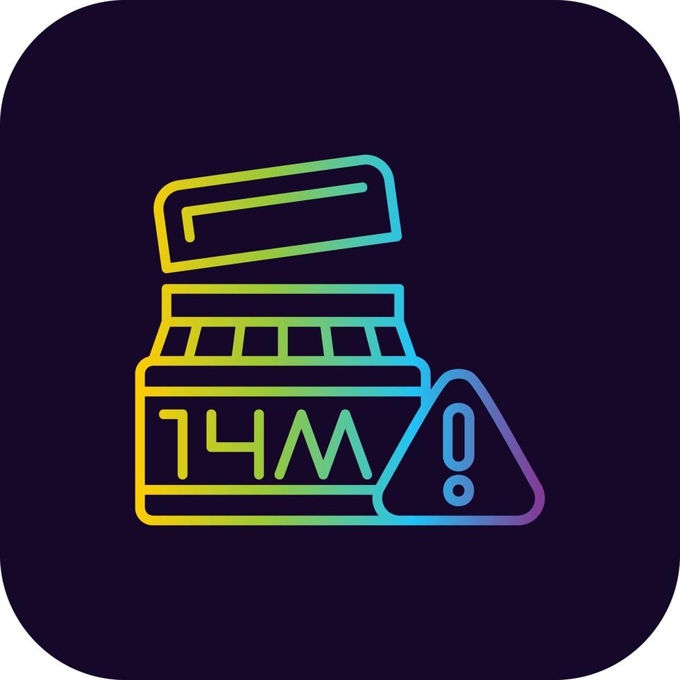 Expiry Date Creative Icon Design vector
