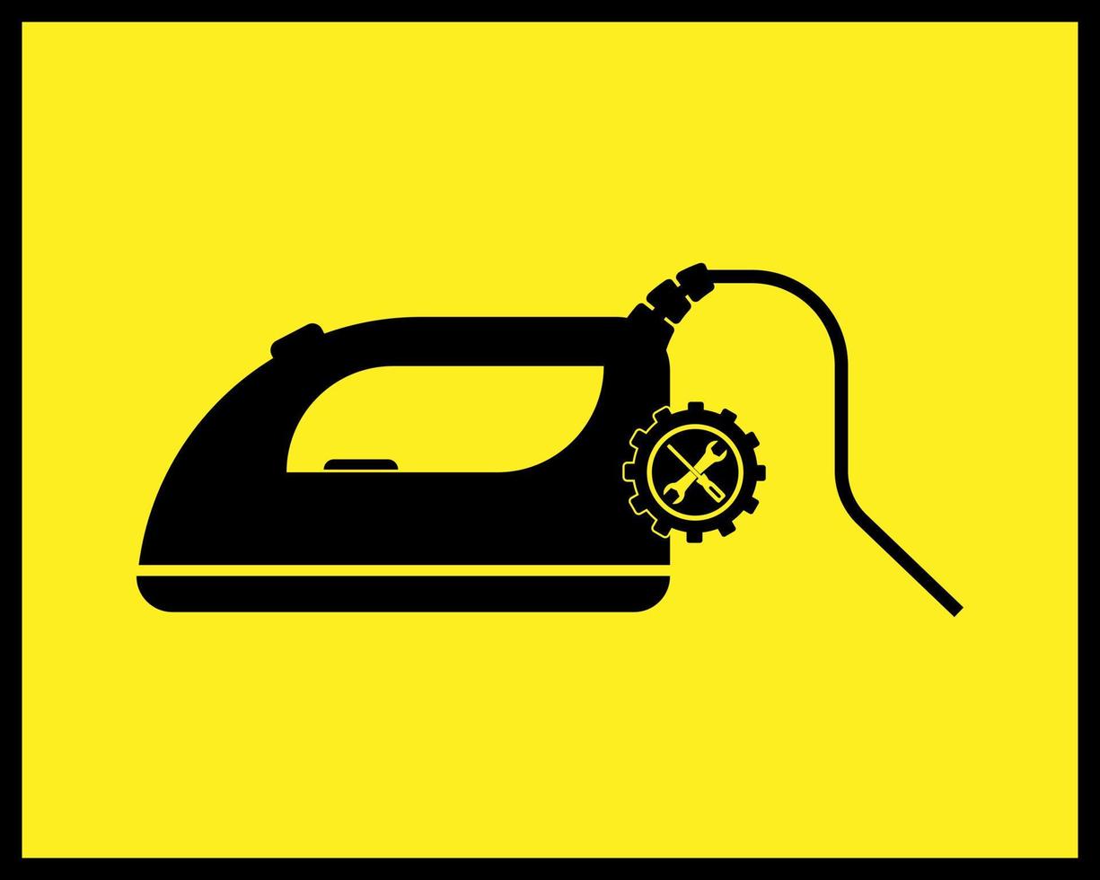 icon iron ironing vector