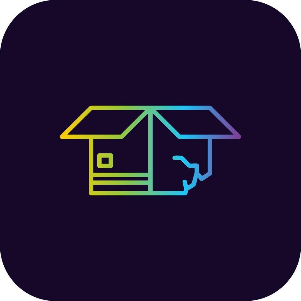 Carton Box Creative Icon Design vector