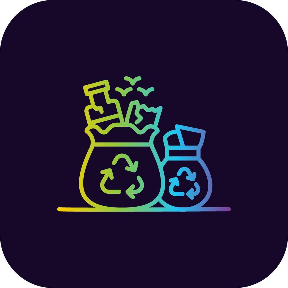 Garbage Creative Icon Design vector