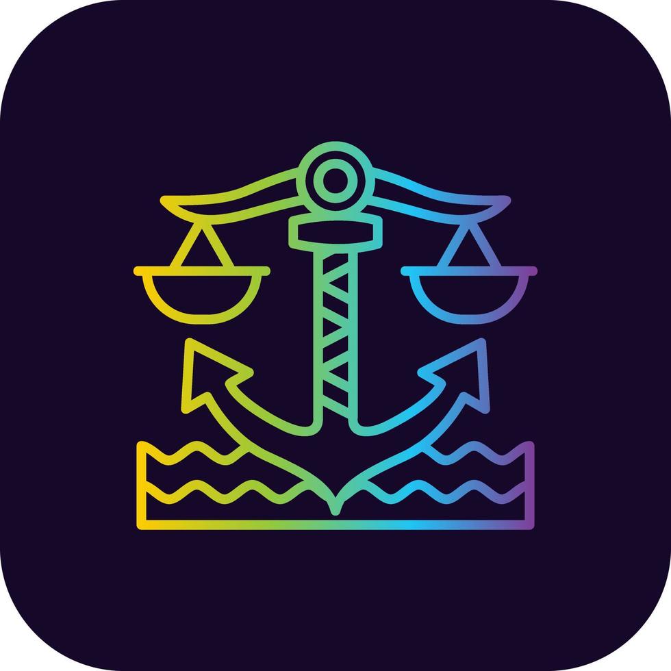 Law Creative Icon Design vector