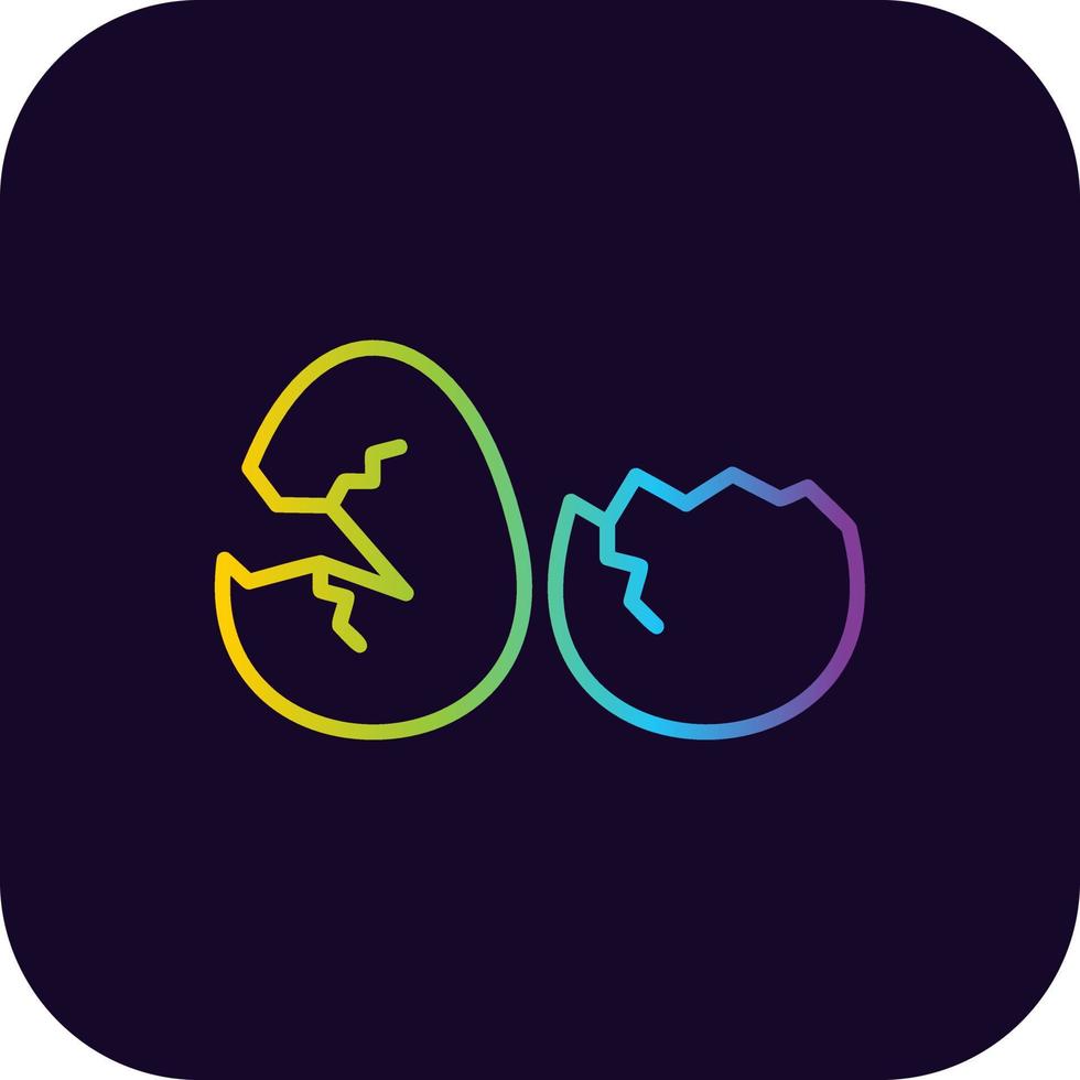 Broken Eggs Creative Icon Design vector