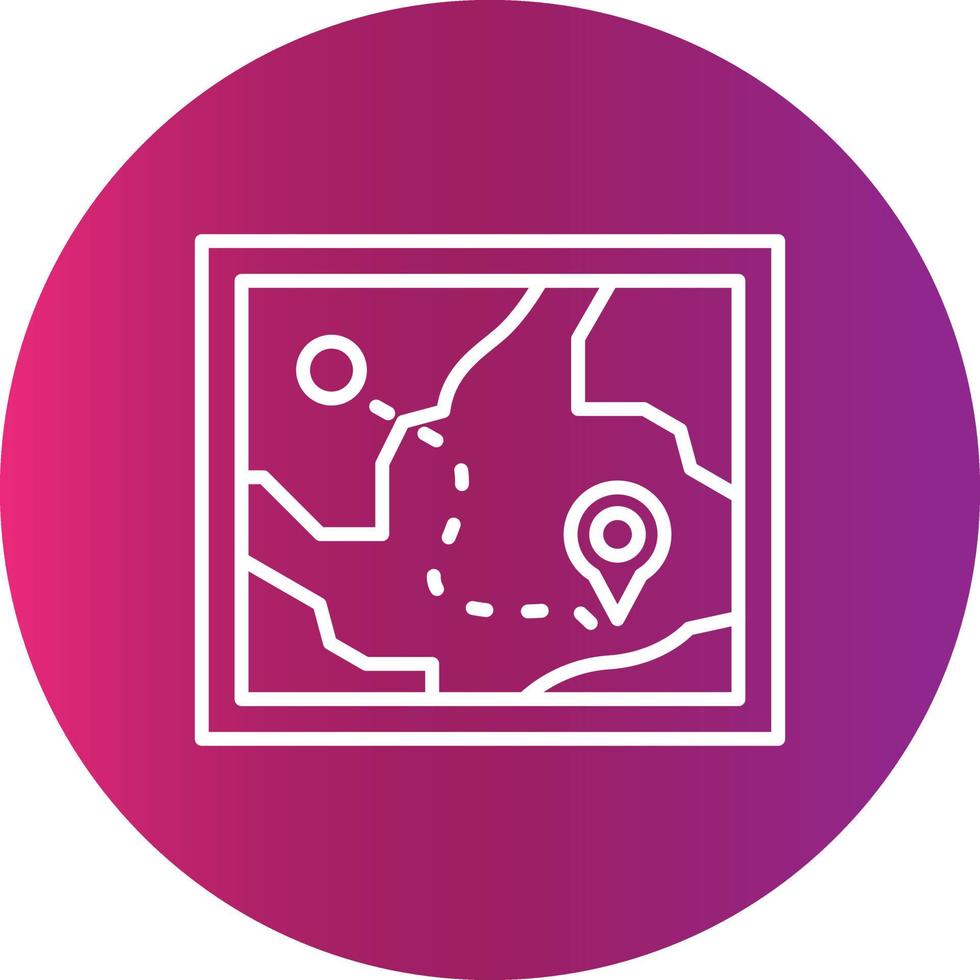 Map Creative Icon Design vector