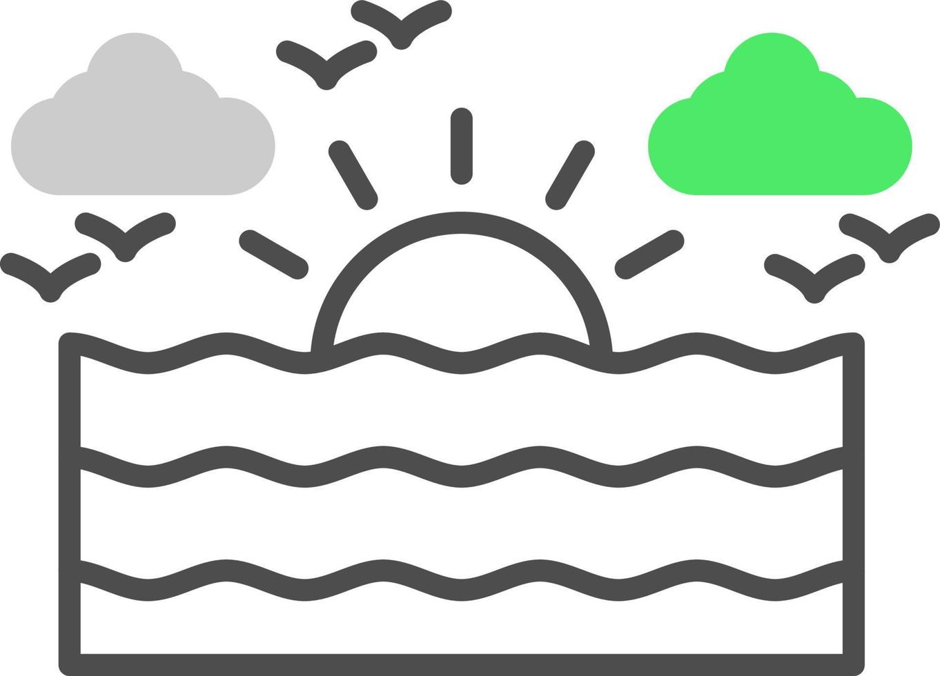Sea Creative Icon Design vector