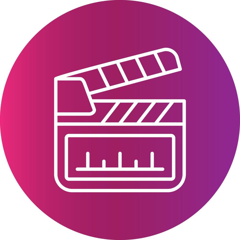 Clapperboard Creative Icon Design vector