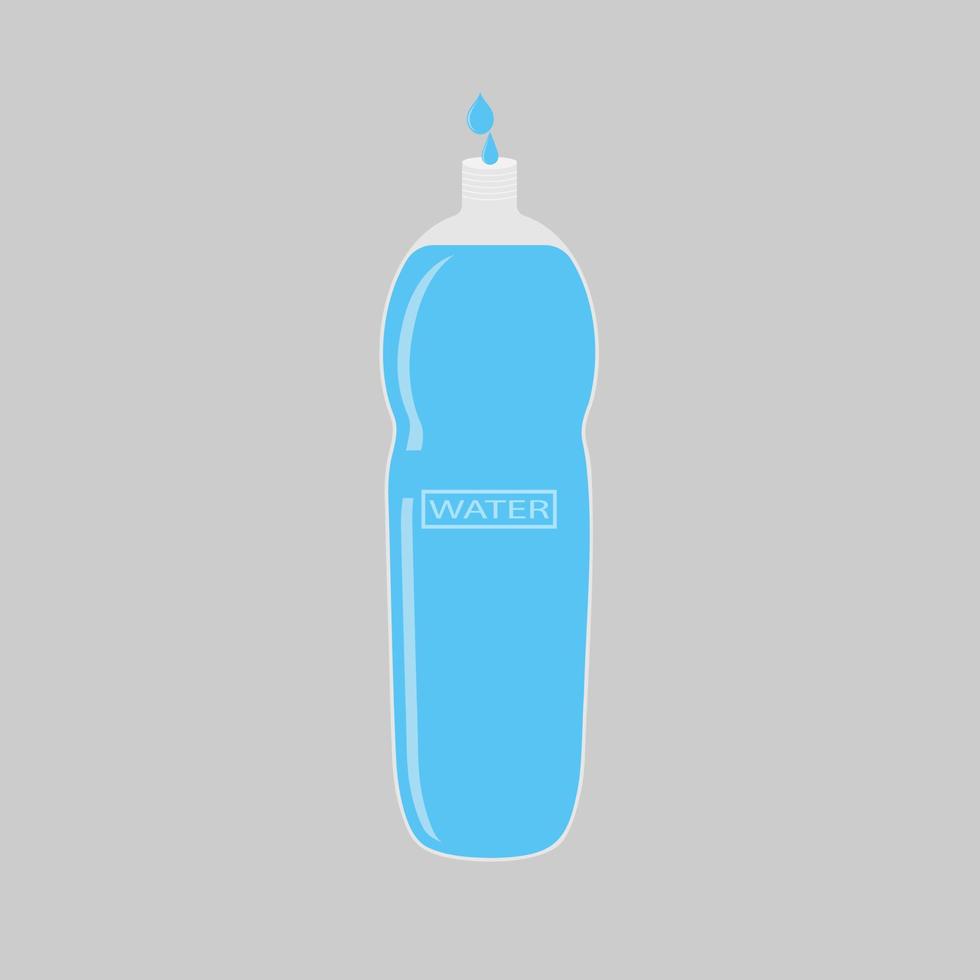 water in a plastic bottle vector