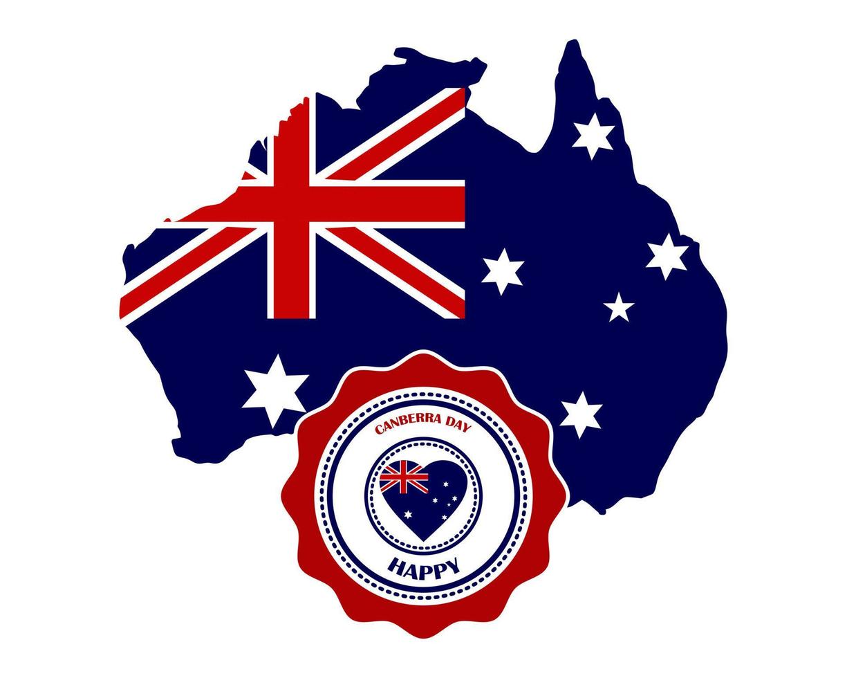 canberra day in australia vector