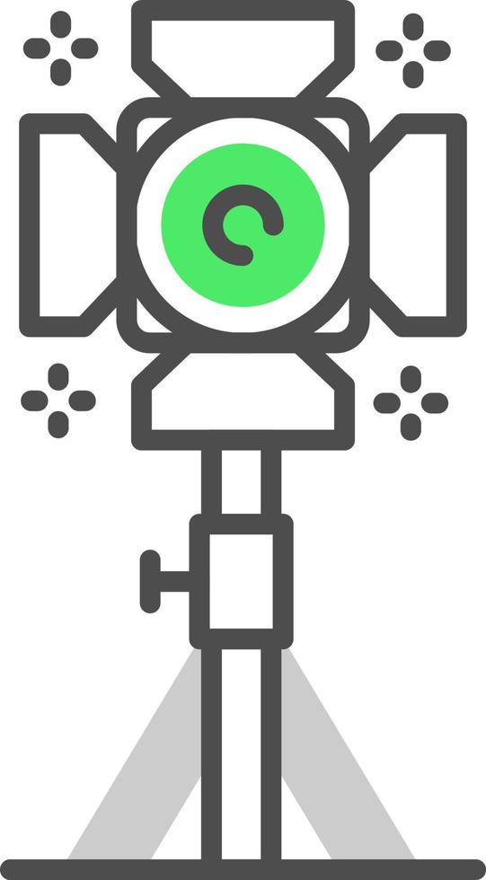 Studio Lighting Creative Icon Design vector