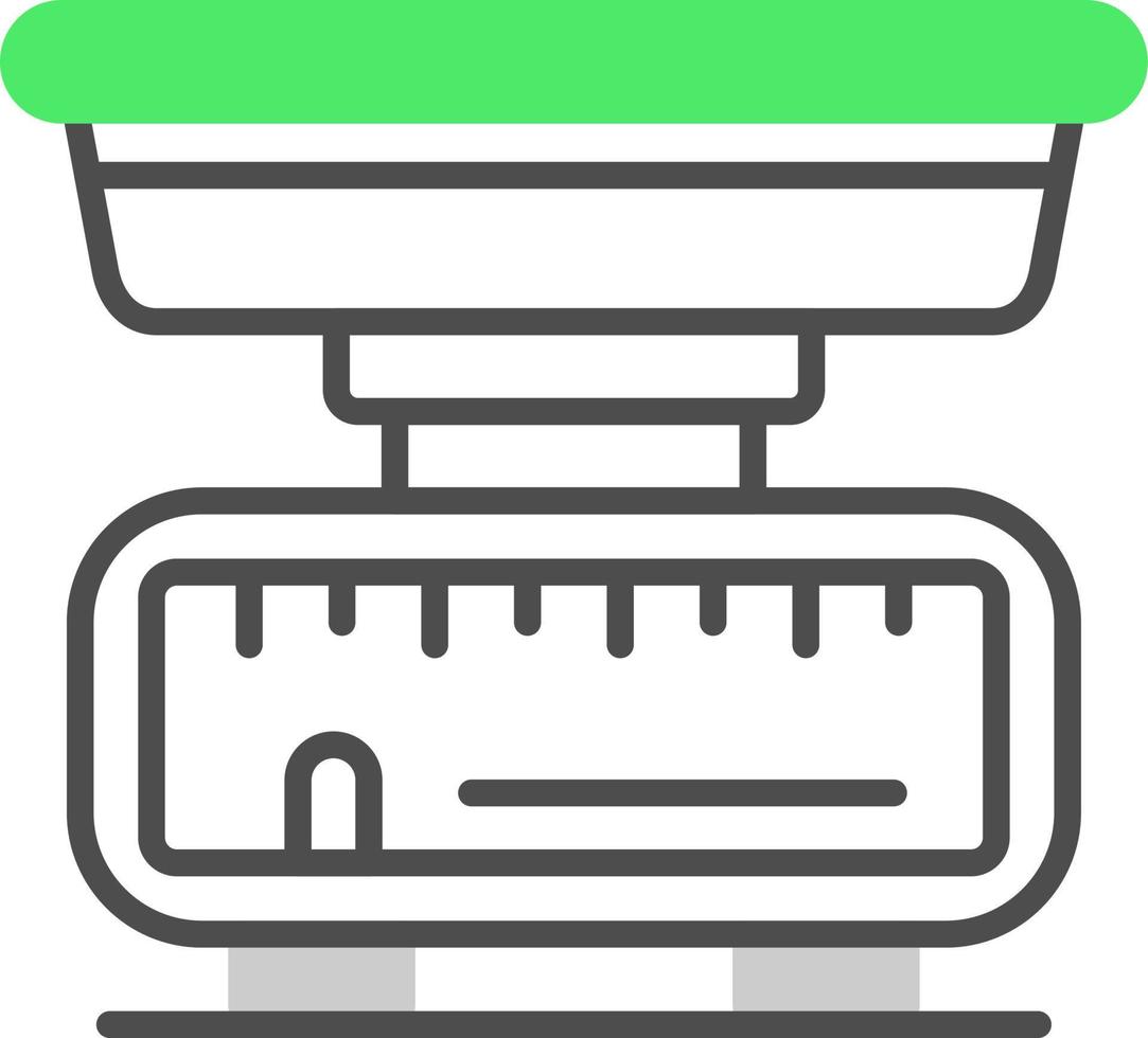 Kitchen Scale Creative Icon Design vector