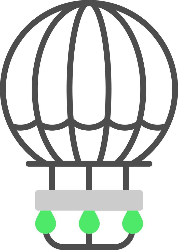 Hot Air Balloon Creative Icon Design vector