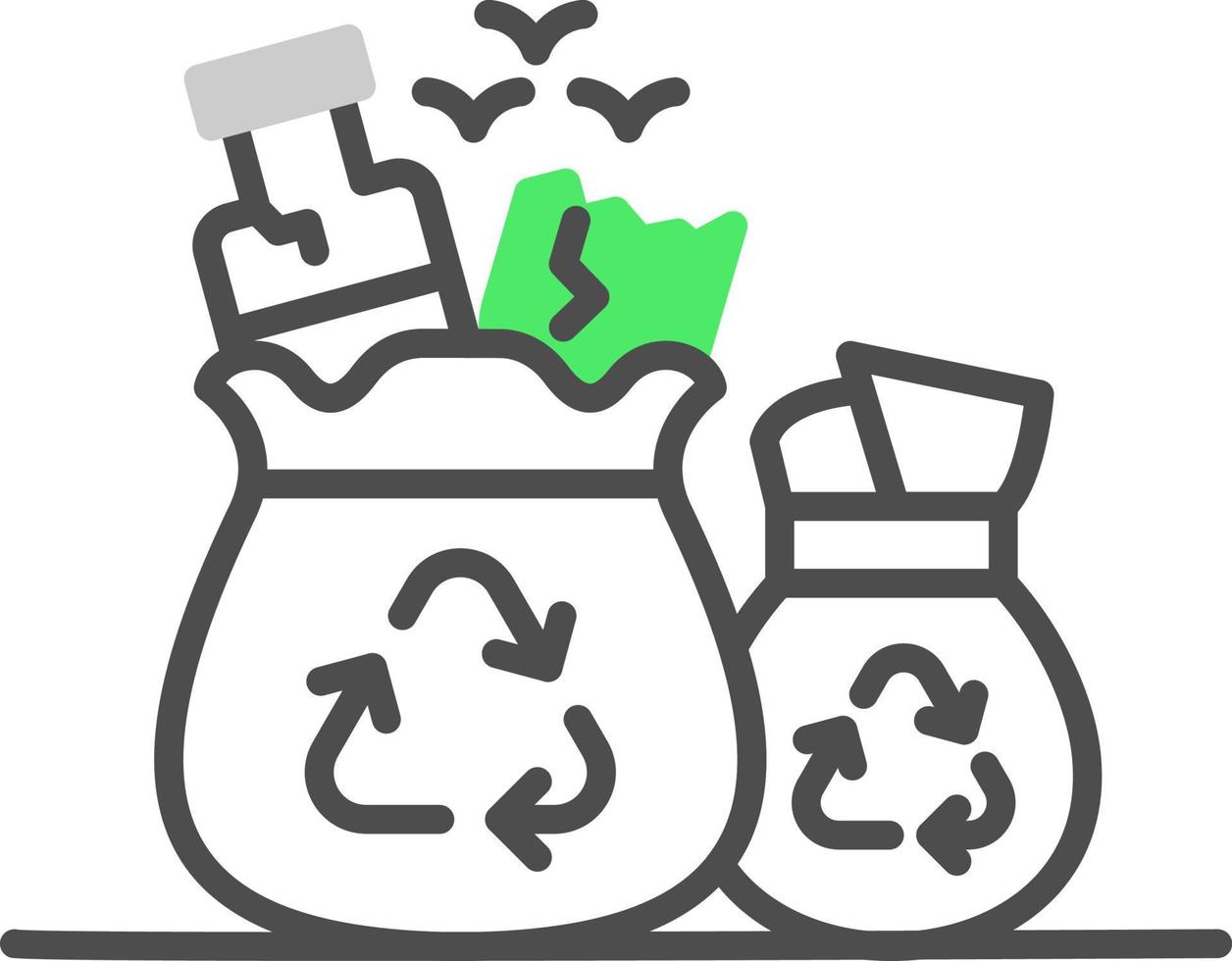 diseño de icono creativo de basura vector