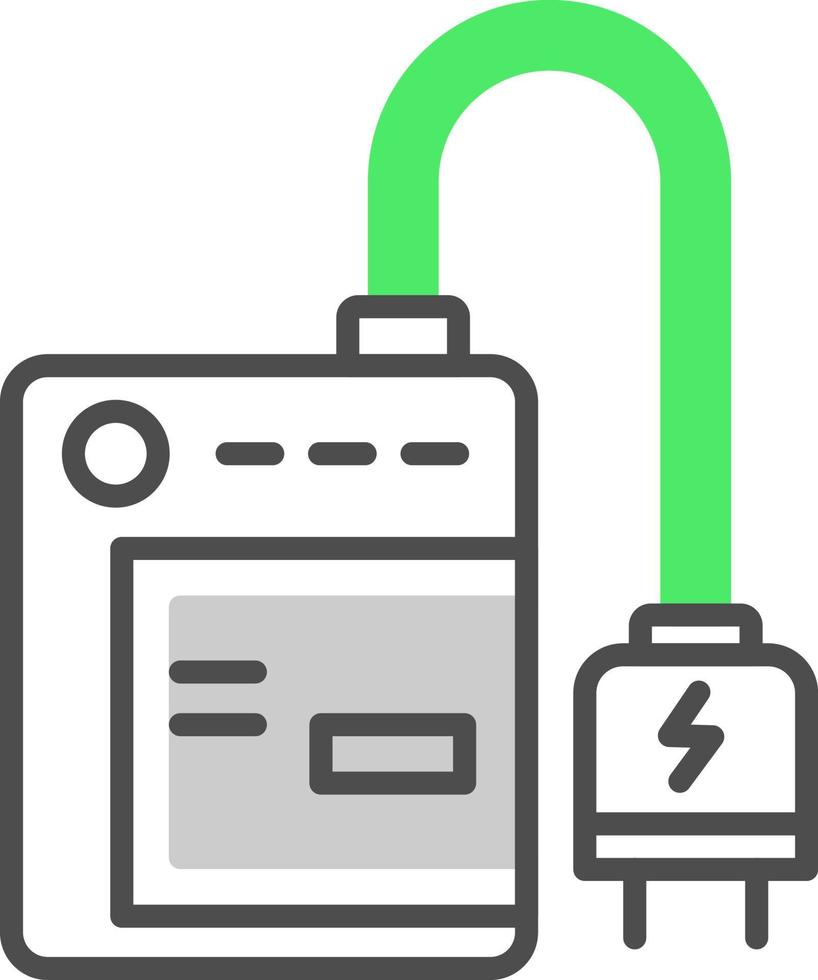 Camera Charger Creative Icon Design vector