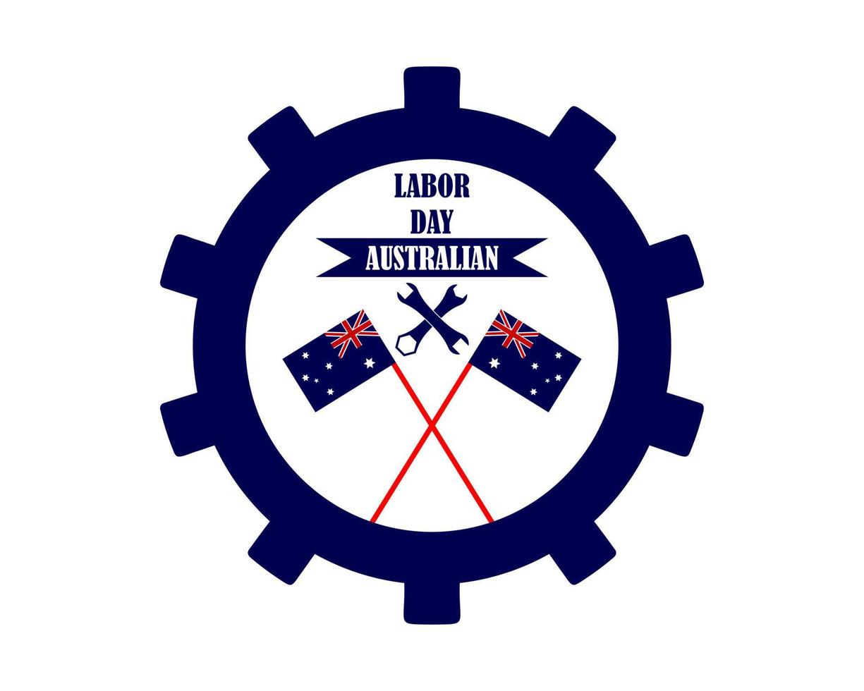 dia del trabajo australia vector