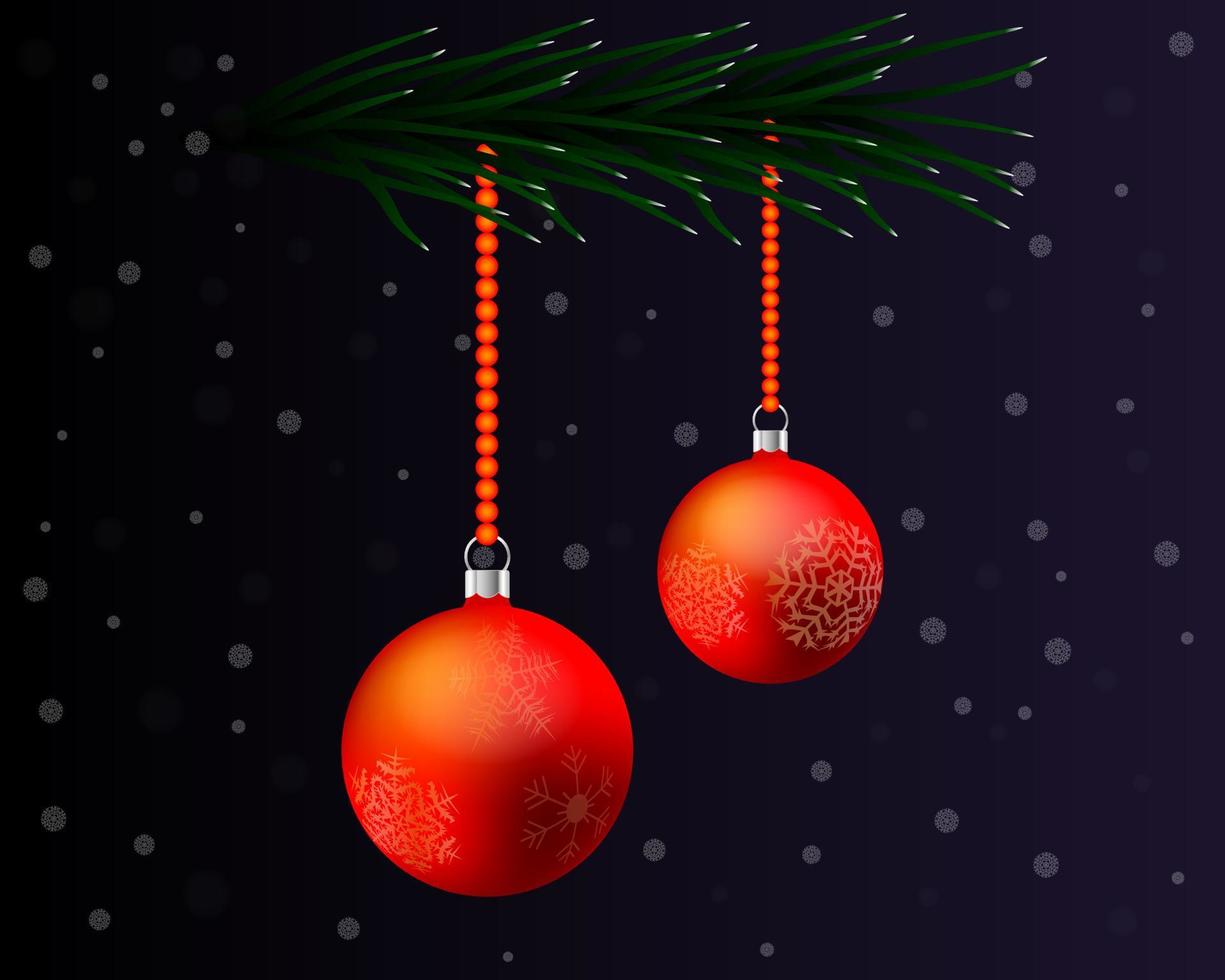 new year card with two toys vector