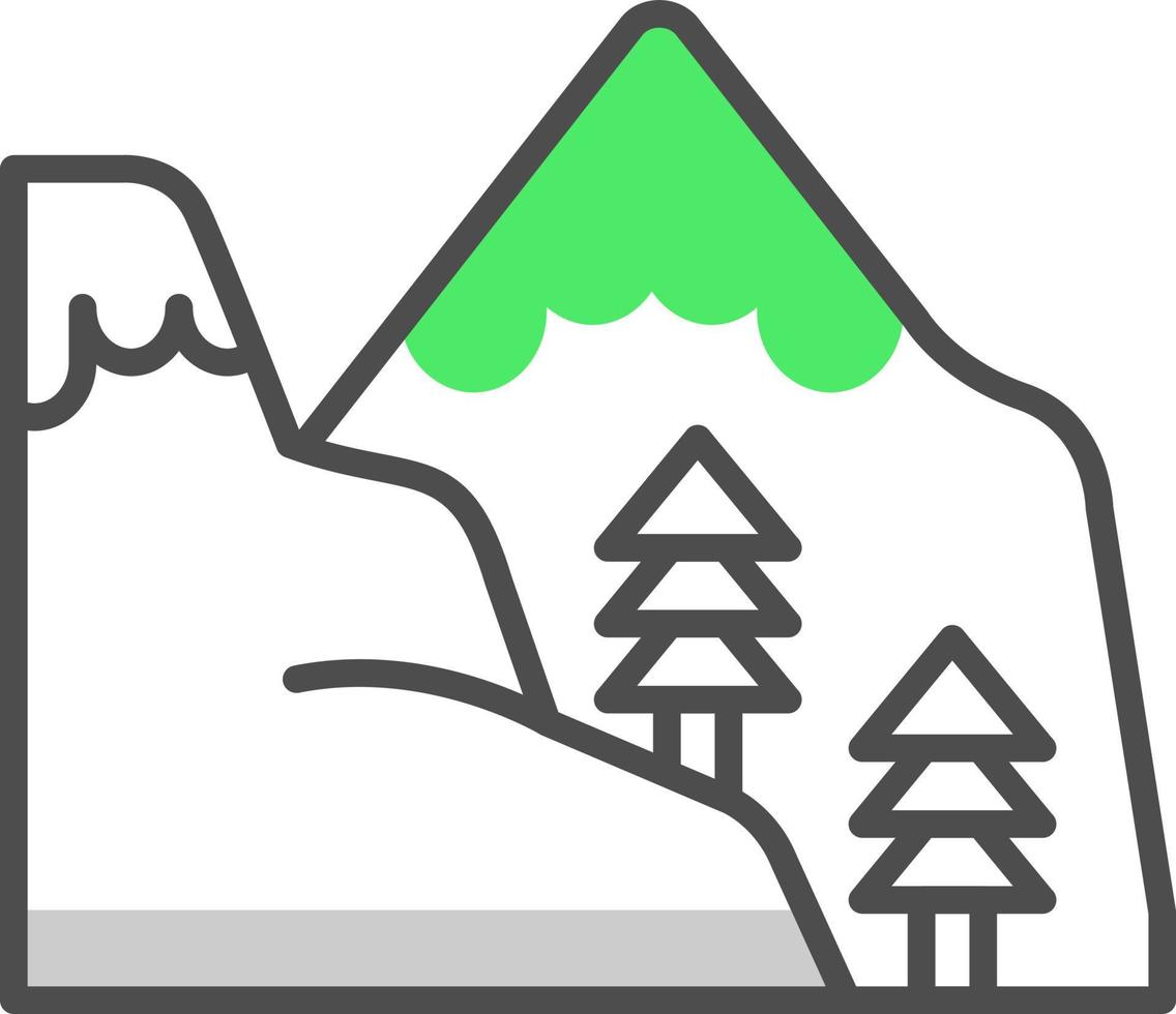 diseño de icono creativo de montaña vector