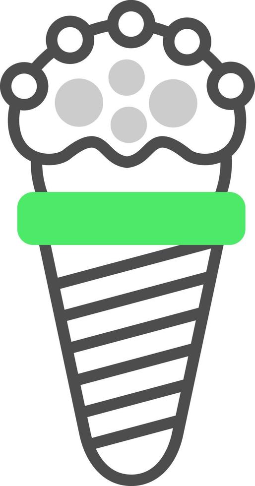 Ice Cream Cone Creative Icon Design vector