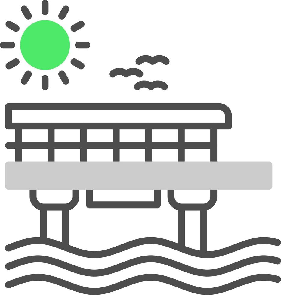 Pier Creative Icon Design vector