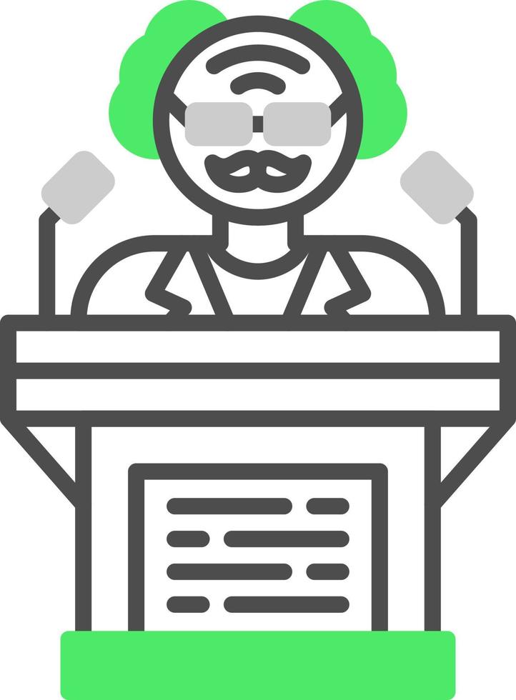 Politician Creative Icon Design vector
