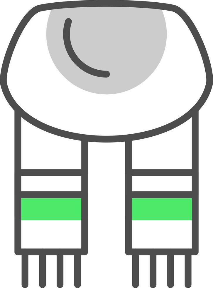 diseño de icono creativo de bufanda vector