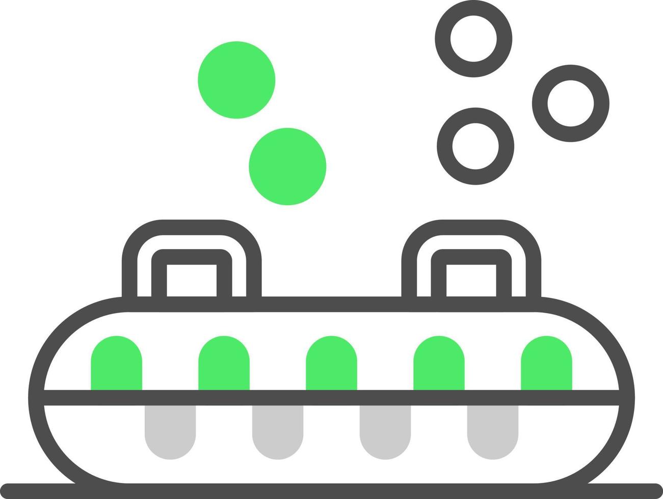 Inflatable Sled Creative Icon Design vector