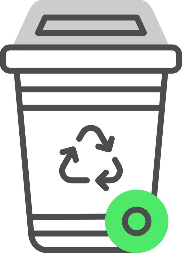 Recycling Bin Creative Icon Design vector