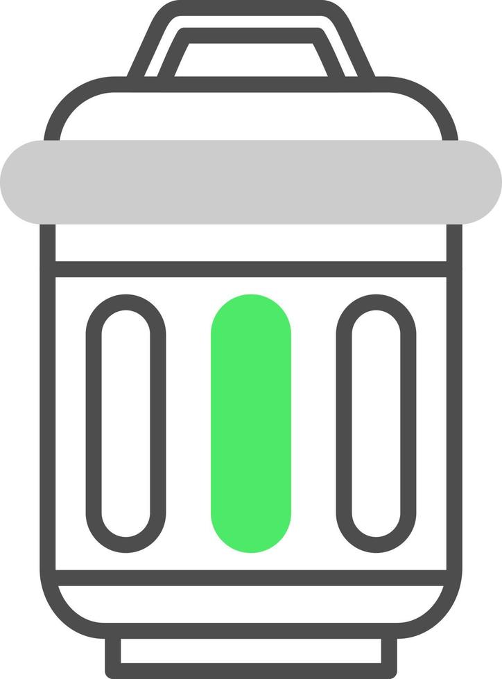 Trash Bin Creative Icon Design vector