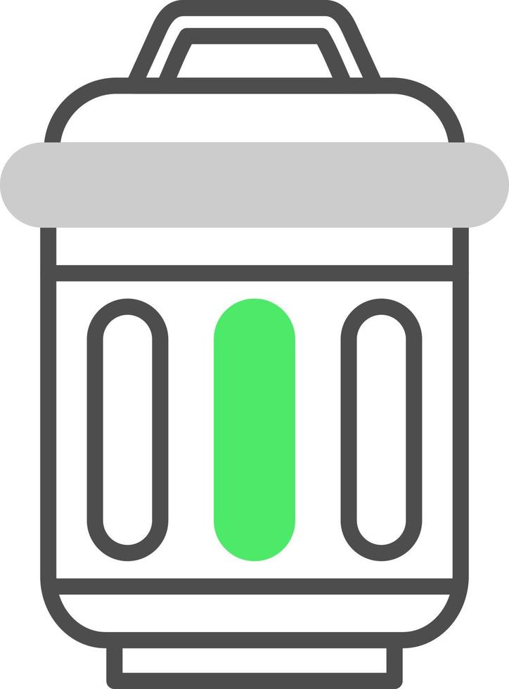 Trash Bin Creative Icon Design vector