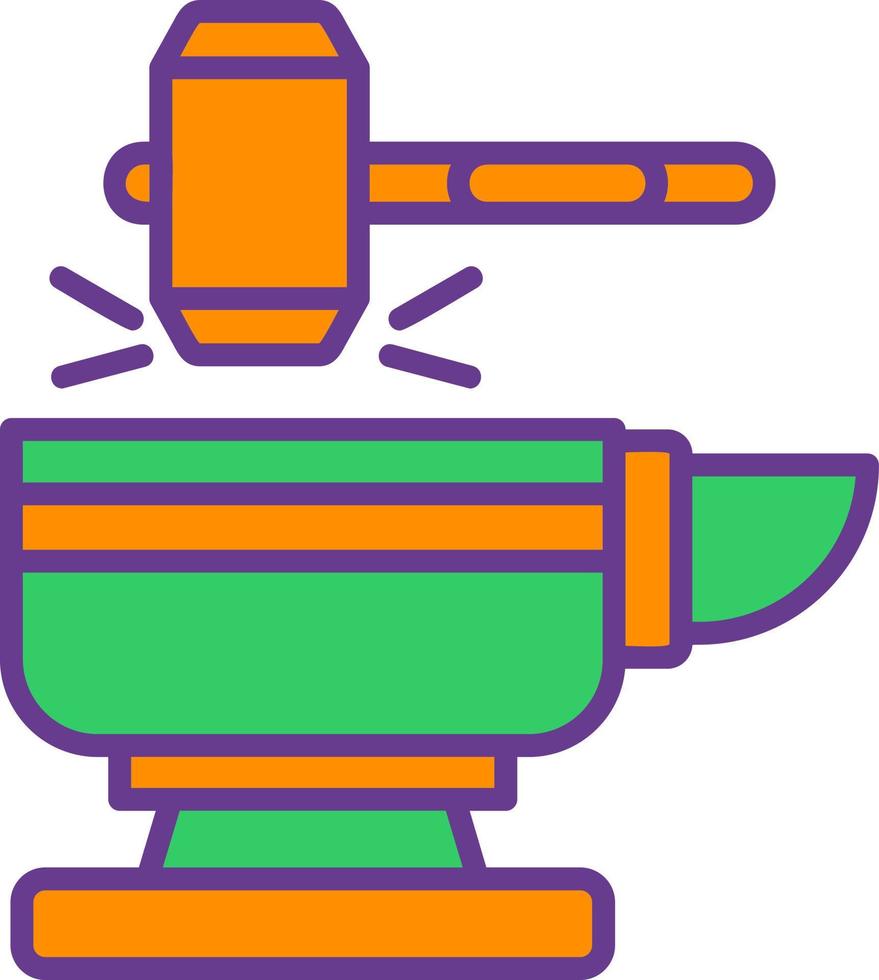 Blacksmith Creative Icon Design vector