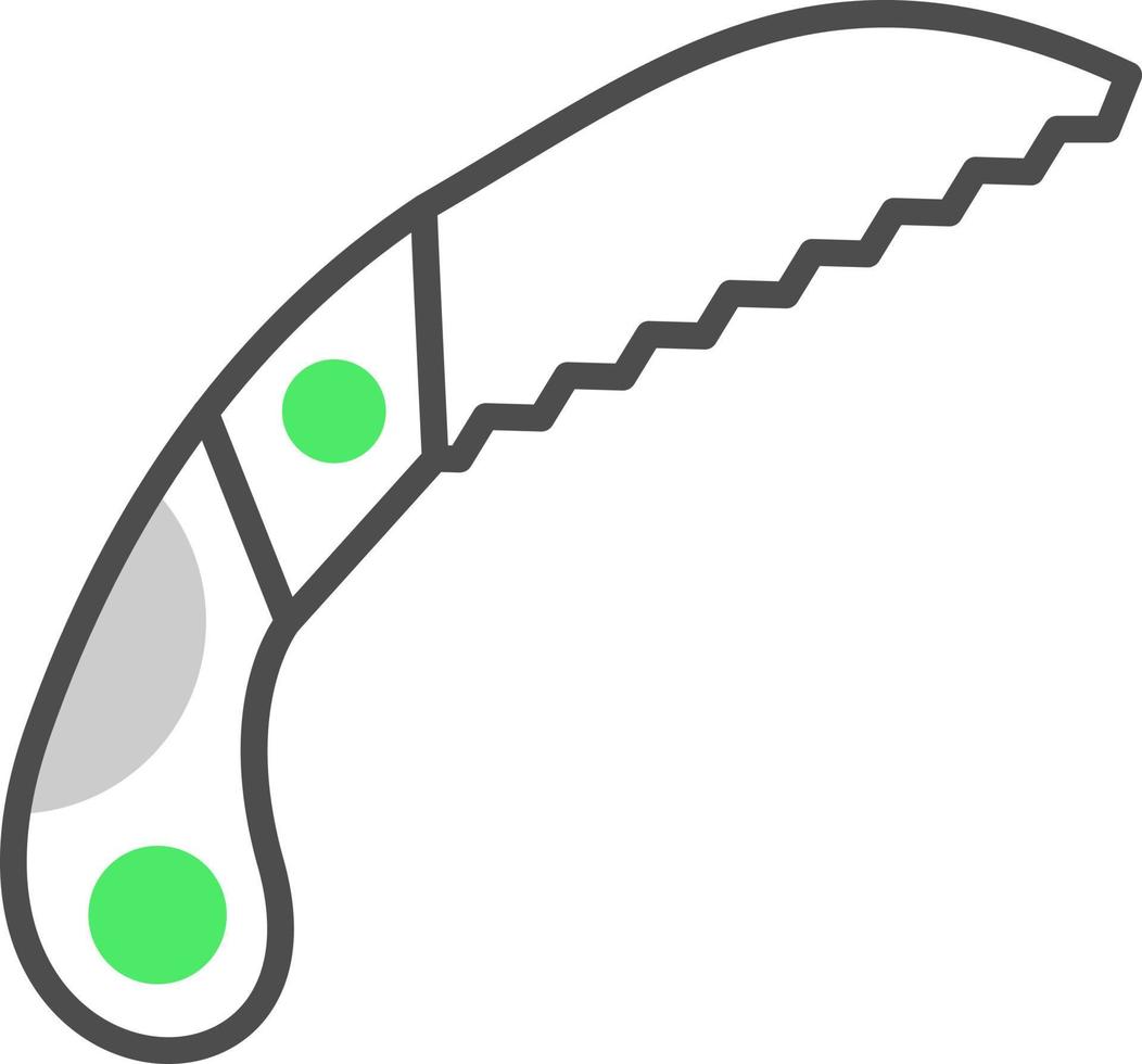 Pruning Saw Creative Icon Design vector