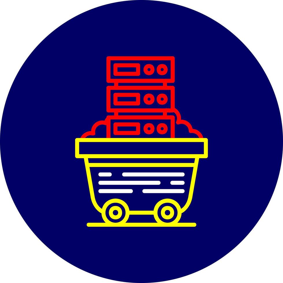 Data Mining Creative Icon Design vector