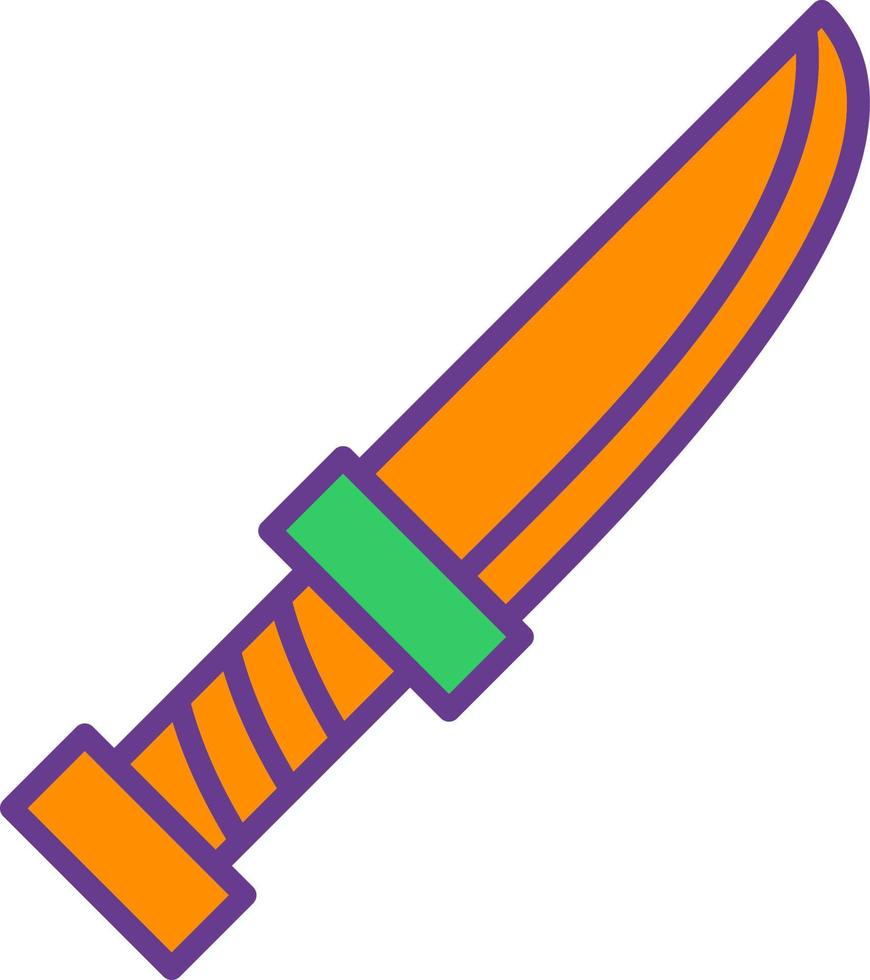 diseño de icono creativo de cuchillo vector