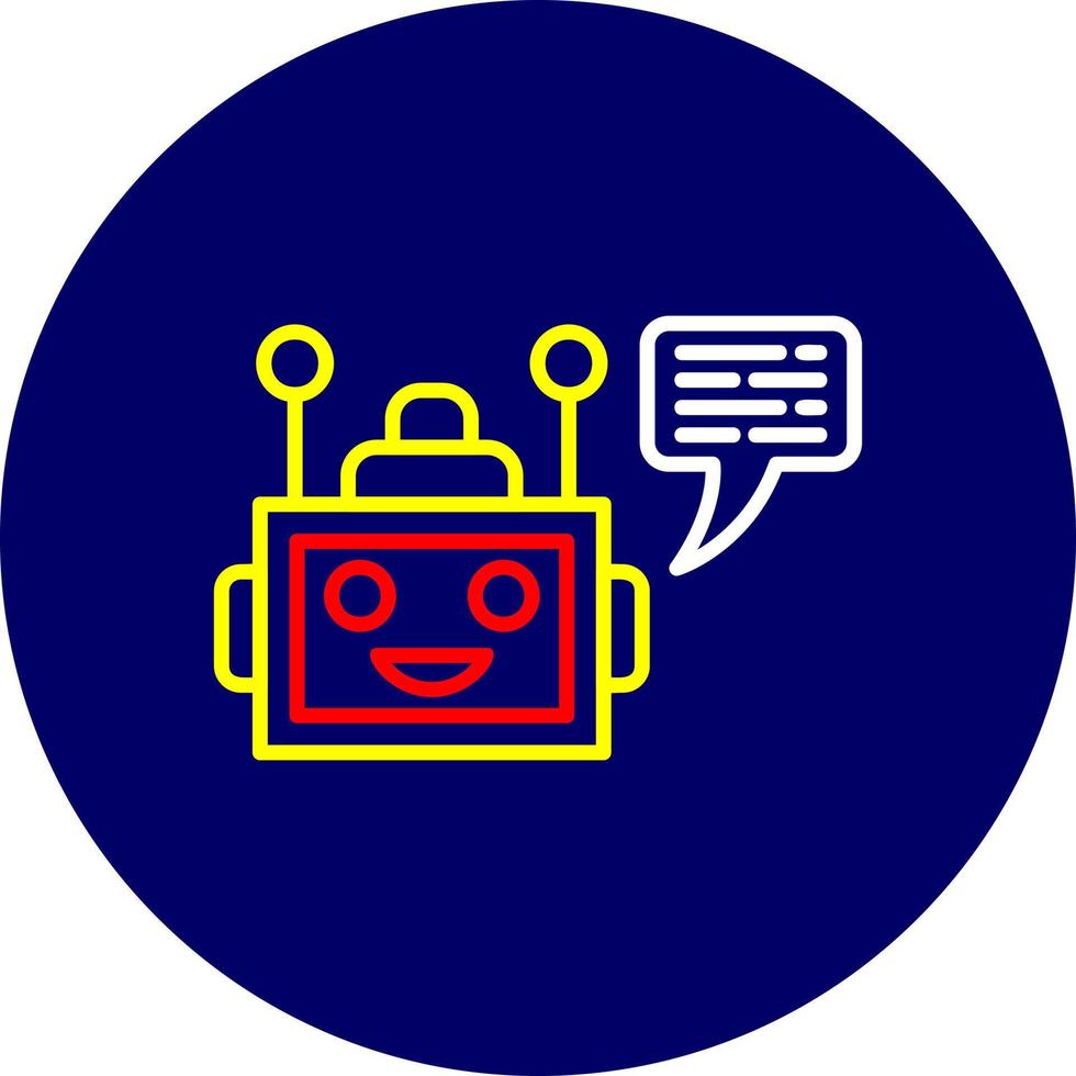 Chatbot Creative Icon Design vector