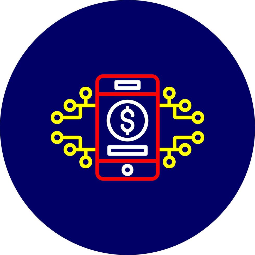 Digital Money Creative Icon Design vector
