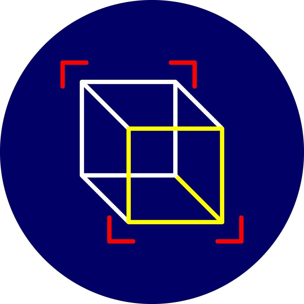 3d Cube Creative Icon Design vector