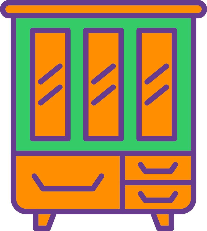 diseño de icono creativo de armario vector