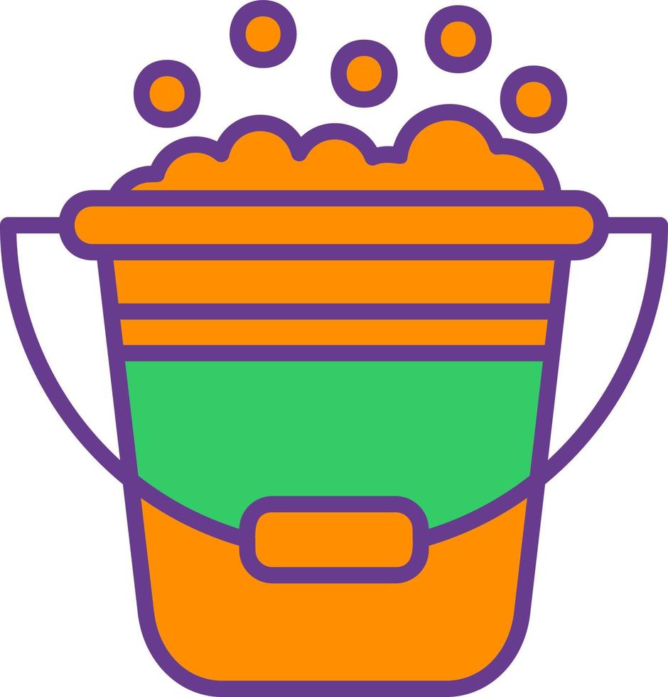 Bucket Creative Icon Design vector