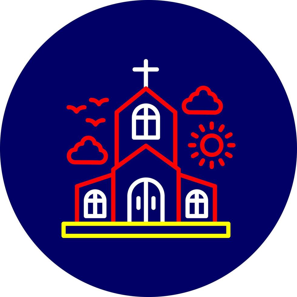 diseño de icono creativo de iglesia vector