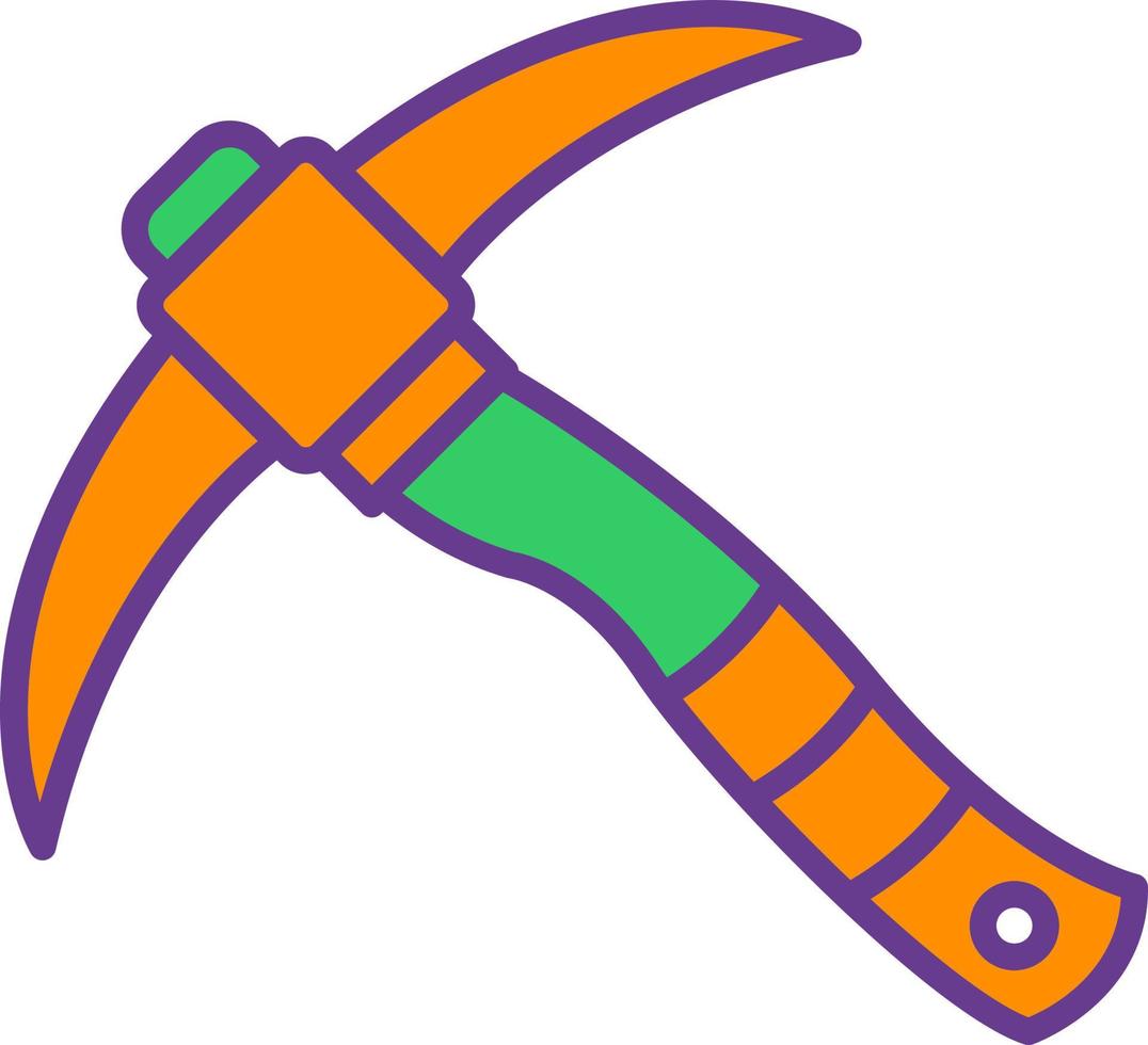 Pickaxe Creative Icon Design vector