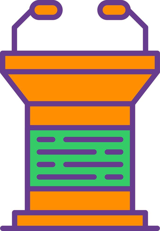 Lectern Creative Icon Design vector