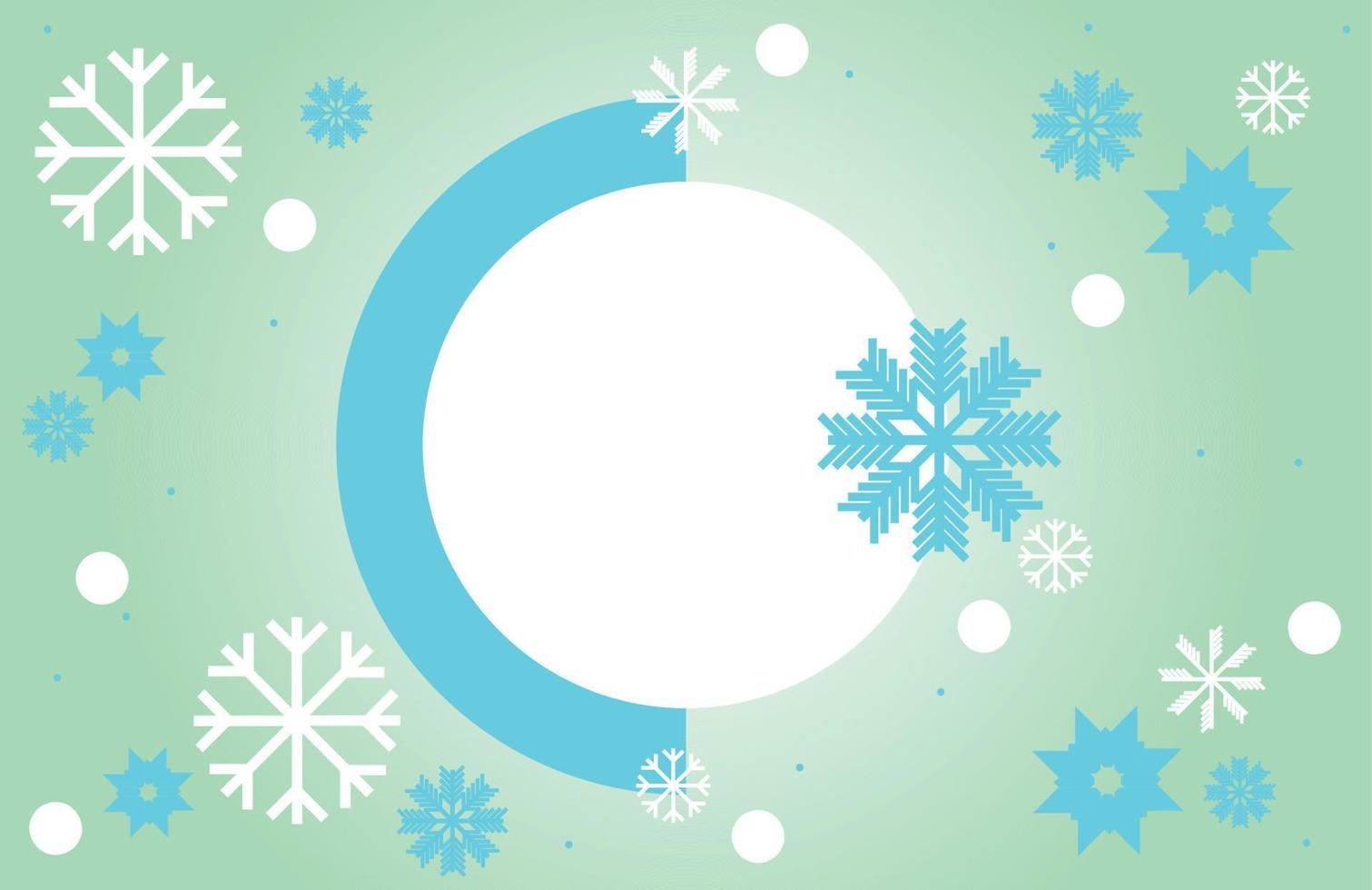 Snowflakes Winter wallpaper background vector