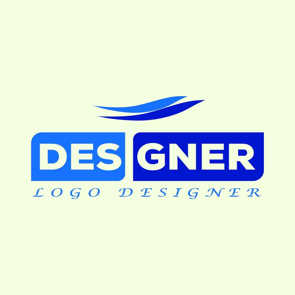 Editable logo design vector